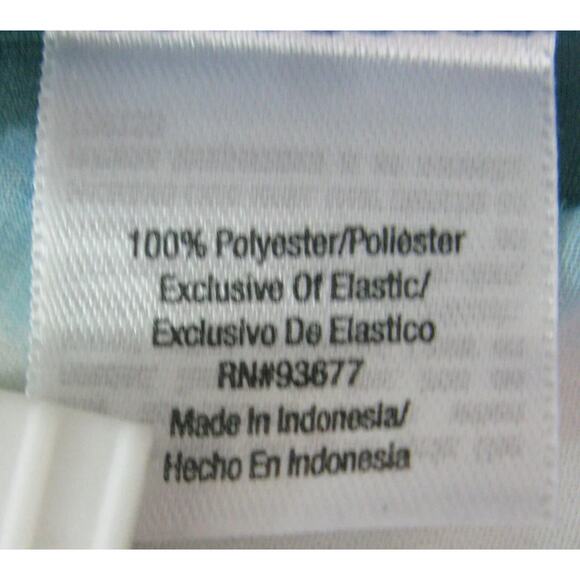 A.N.A. WOMEN'S 3/4 WATERCOLOR PRINT SPLIT KEY PEASANT SMOCKED BLOUSE SIZE XL-EUC - Picture 10 of 11